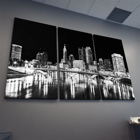 Columbus Skyline Art Ohio Wall Art Columbus Skyline Canvas | Etsy