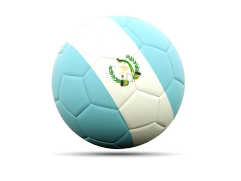 Football icon. Illustration of flag of Guatemala