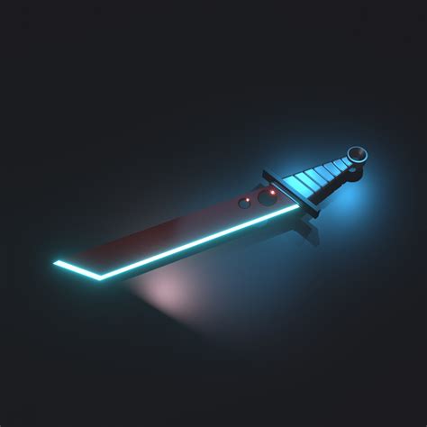 Art of Carlos Morales - Low Poly Cyber Sword