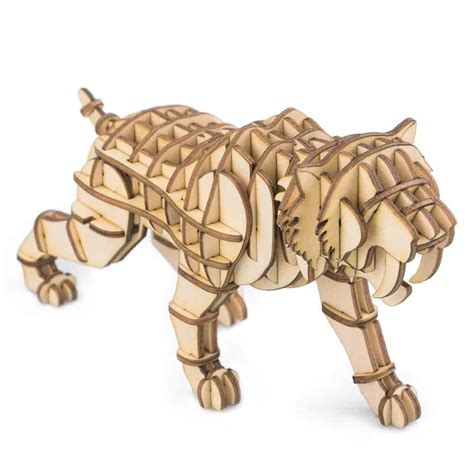 Tiger 3D Wooden Puzzle - UPI2M BOOKS knjižara dobrih ideja