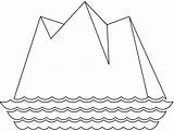 Iceberg coloring Page  ColouringPages sketch template
