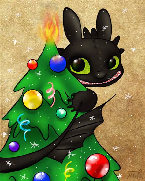 Toothless by Violla-dekl on deviantART | Christmas dragon, Dragon ...