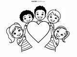 United In Friendship  Free Unique Printable Coloring Pages For Kids sketch template