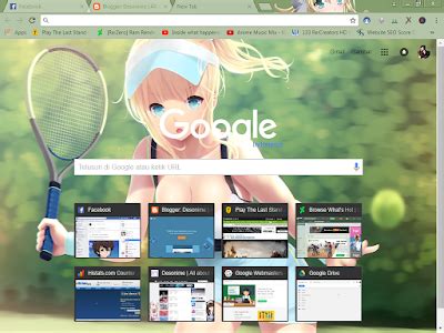 Anime Google Chrome Themes