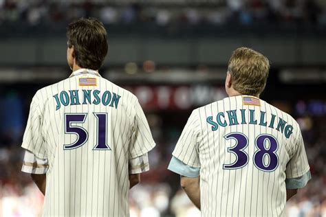 Pitchers Randy Johnson and Curt Schilling were both named World Series MVP in 2001. | Arizona ...