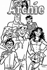 Archie Coloring Pages Printable Sketch Page sketch template
