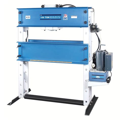 OTC® 1858-1P - 100 Ton Heavy-Duty Shop Press with Single Phase Hydraulic Pump