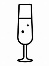 Champagne Glasses Coloring Page sketch template