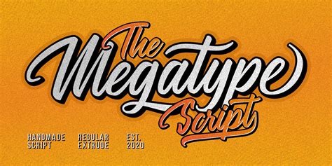 Megatype Script Font