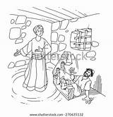 Peter And The Angel In Prison Coloring Page Pages sketch template