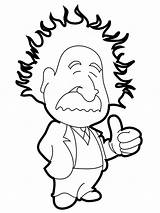 Albert Einstein Printable Coloring Page  Free Pages sketch template