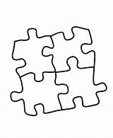 Printable Coloring Jigsaw Puzzles Pages sketch template