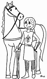 Saint Joan Of Arc Coloring Pages sketch template