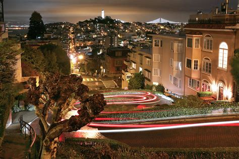 Lombard Street at Night Photograph by Fred Hood - Pixels