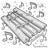 Xylophone Coloring Pages  Free & Printable sketch template