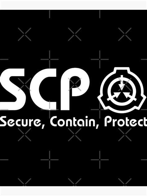 "SCP Foundation Logo White Print " Poster for Sale by PaulineDaigle ...