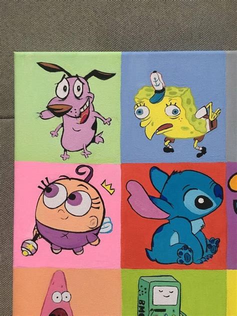 Canvas Easy Paintings Of Cartoon