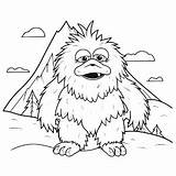 Yeti coloring Page – Coloring Corner sketch template