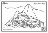 Machu Picchu Coloring Pages sketch template