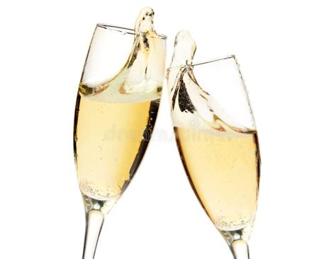 Cheers! Two Champagne Glasses Stock Image - Image of celebrate, crystal: 17201451