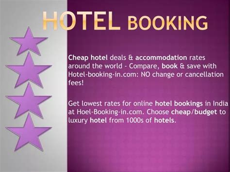 PPT - Book Cheap Hotels to Luxury 5 Star Hotels PowerPoint Presentation - ID:7189262