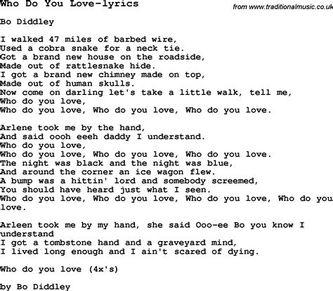 Blues Guitar lesson for Who Do You Love-lyrics, with Chords, Tabs, and ...