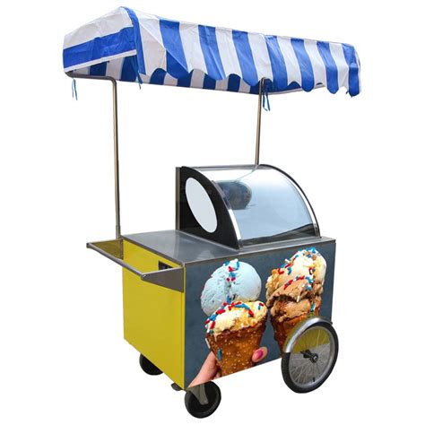 Ice cream display cart, ice cream cart recharge, solar powered ice cream cart - exportimes.com