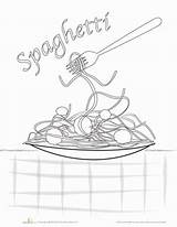 Spaghetti  Worksheet Educationcom sketch template