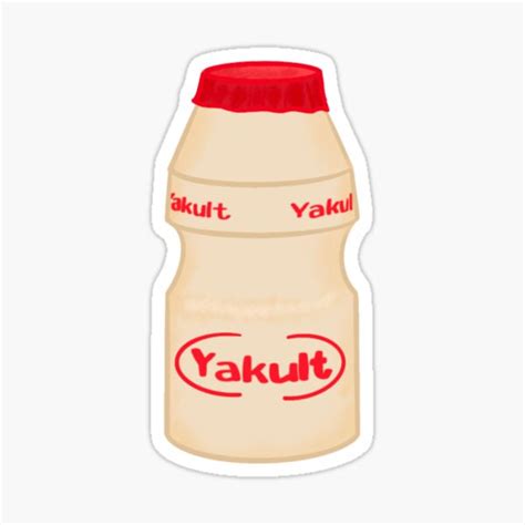 "Yakult " Sticker for Sale by kkulcafe | Redbubble