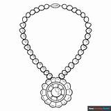 Necklace Coloring Page  Easy Drawing Guides sketch template