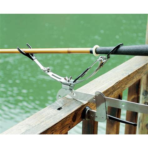 Redcolourful Adjustable Fishing Rod Support Bracket Stainless Steel ...