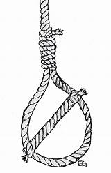 Noose Knot Drawing Sketch Coloring Page sketch template