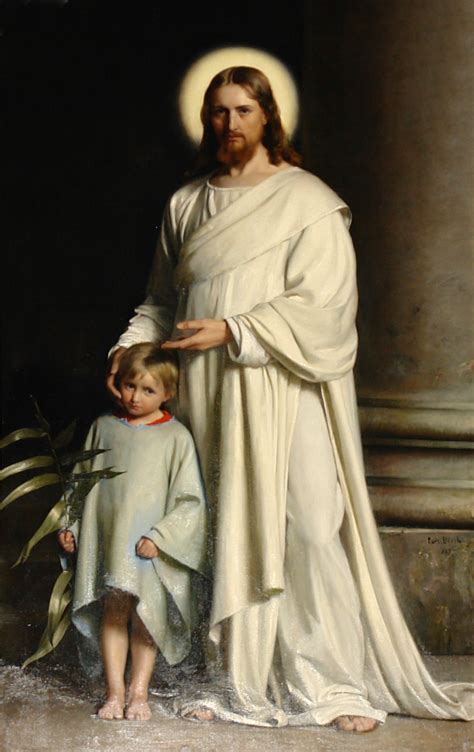 Christ and Child, 1873 - Carl Bloch - WikiArt.org