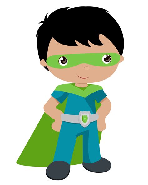 Kids dressed as Superheroes Clipart. - Oh My Fiesta! for Geeks