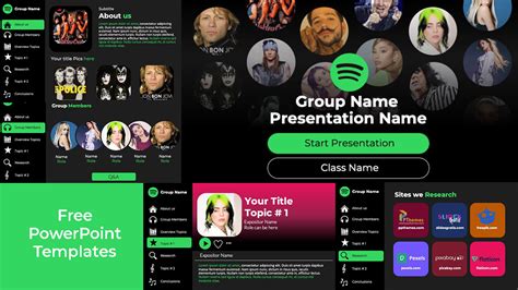 Free Spotify PowerPoint Template | Free Download | PPThemes