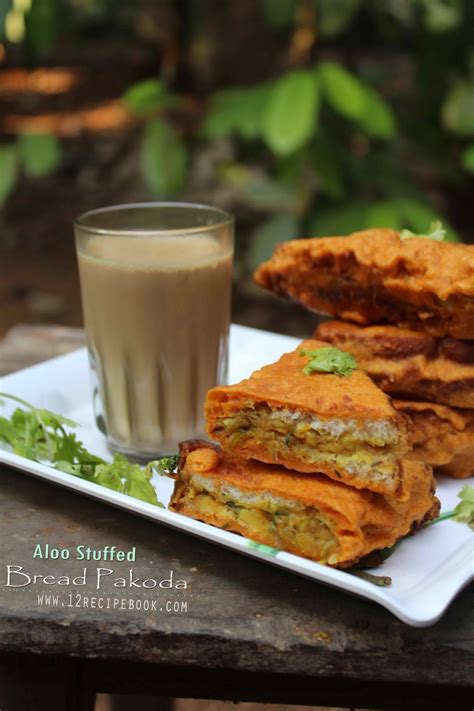 Aloo Stuffed Bread Pakoda - Recipe Book