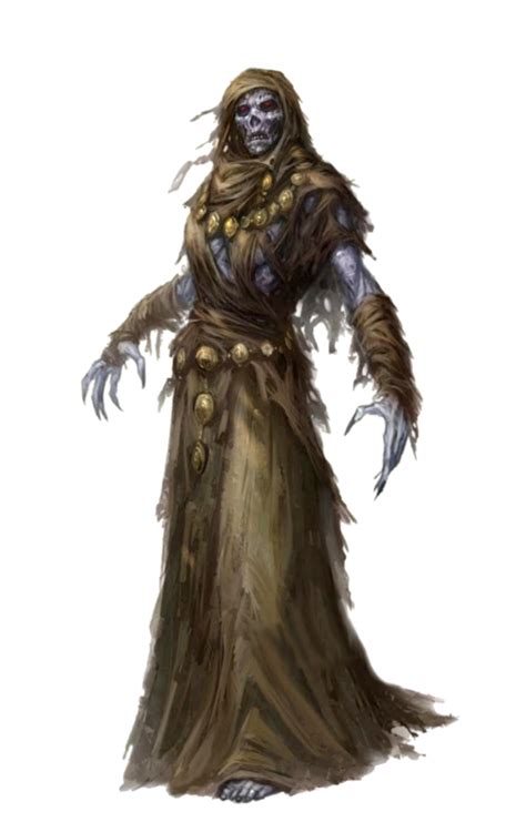 Male Wight Undead Monk - Pathfinder 2E PFRPG DND D&D 3.5 5E 5th ed d20 ...