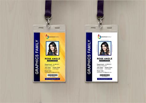 Student Id Card Design Template Psd Free Download - Resume Example Gallery