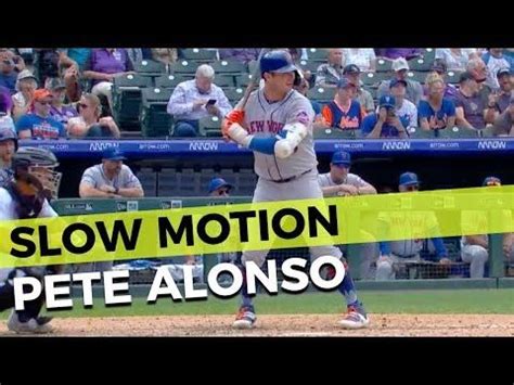 Pete Alonso Slow Motion Axe Bat Home Run Baseball Swing Hitting Mechanics - YouTube Home Run ...