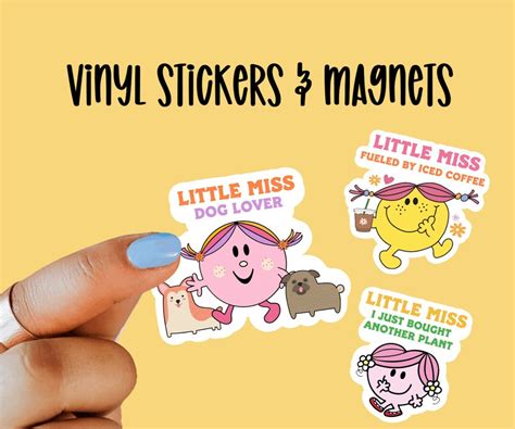 Little Miss Stickers and Magnets, Laptop Stickers, Dishwasher Proof - Etsy