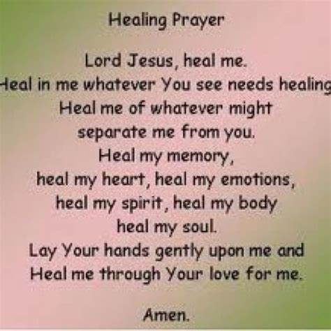 Healing Prayer. family-prayer.org | Prayers for healing, Healing quotes ...