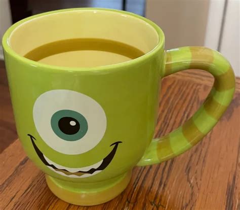 DISNEY PARKS PIXAR Monsters Inc. Mike Wazowski Large Coffee Cup/Mug ...