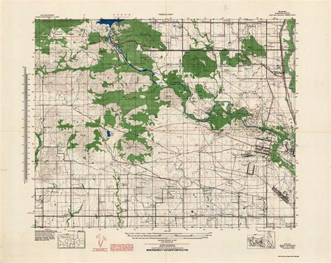 Terrain Map - Oklahoma Comanche County, Fort Sill Military Reservation ...