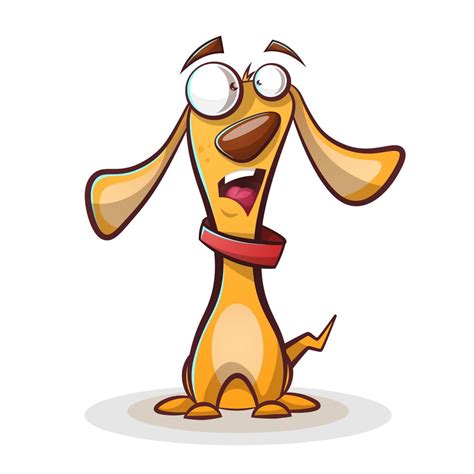 Funny, cute dog cartoon. 456761 Vector Art at Vecteezy