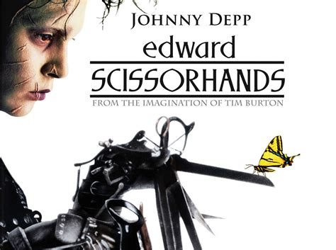 edward, Scissorhands, Drama, Fantasy, Romance, Depp, Poster, Butterfly ...