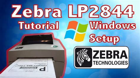 How to Setup and Install Zebra lp2844 Printer on Windows 10 4x6 | Works for any Zebra Printer ...