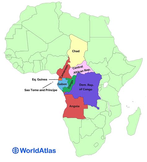 Middle African Countries - WorldAtlas