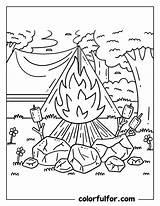 30 Satisfying Printable Camping Coloring Pages  Free PDF Colorfulfor sketch template