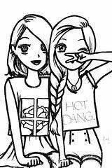 Best Friends BFF Coloring Page  Free Printable Pages sketch template