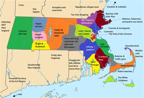 This Massachusetts stereotype map is pretty good [X-post from r/MapPorn ...